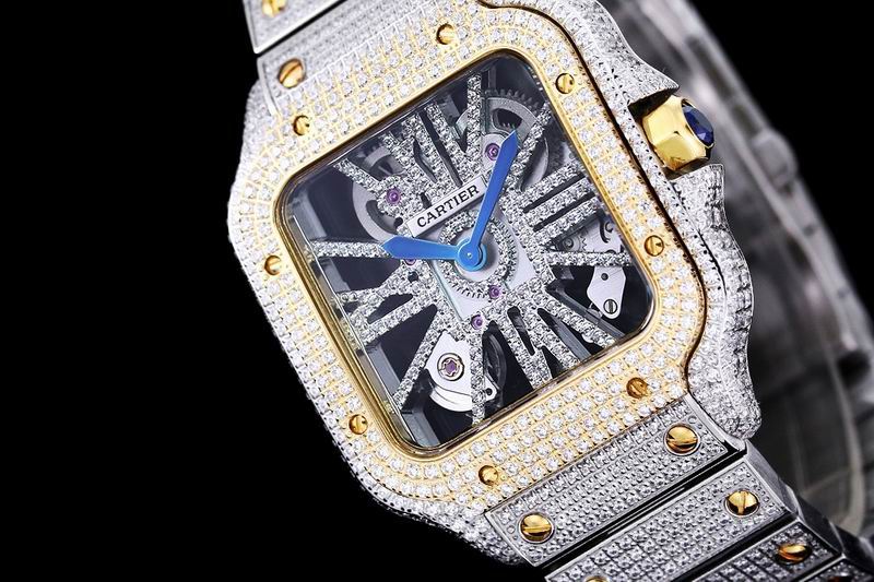 Cartier Santos de Cartier Skeleton Ref WHSA0015