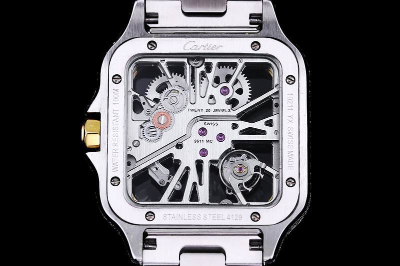 Cartier Santos de Cartier Skeleton Ref WHSA0015