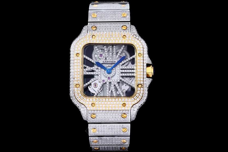 Cartier Santos de Cartier Skeleton Ref WHSA0015