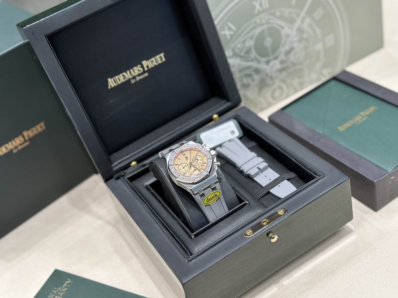 Audemars Piguet Royal Oak Offshore Chronograph – Acero con Diamantes y Esfera Rosa