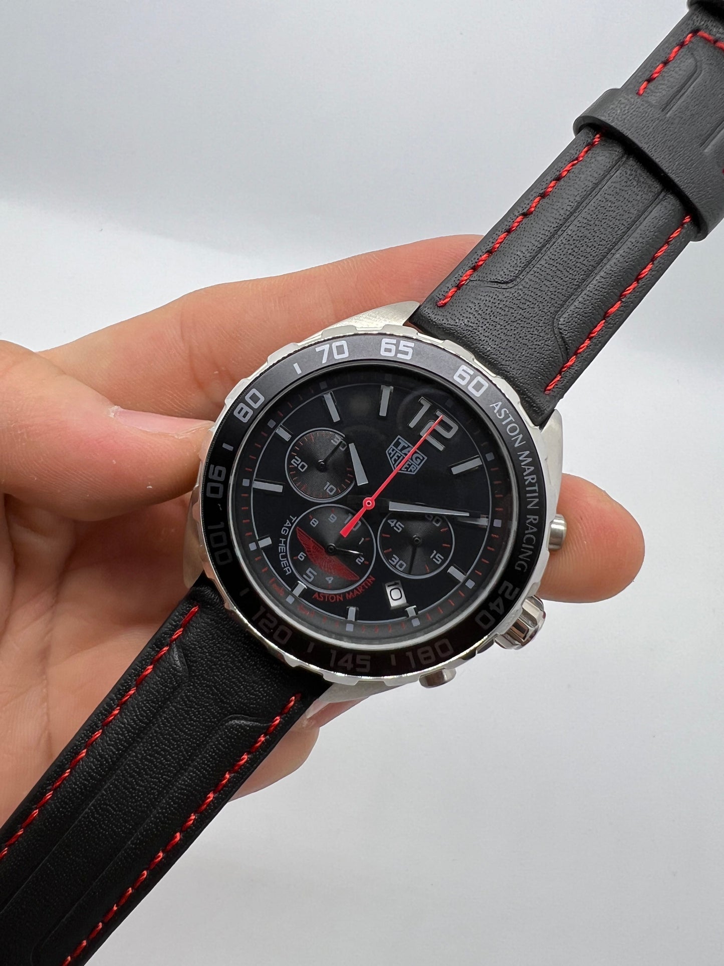 TAG Heuer Formula 1 Chronograph Aston Martin Racing Special Edition Black and Red