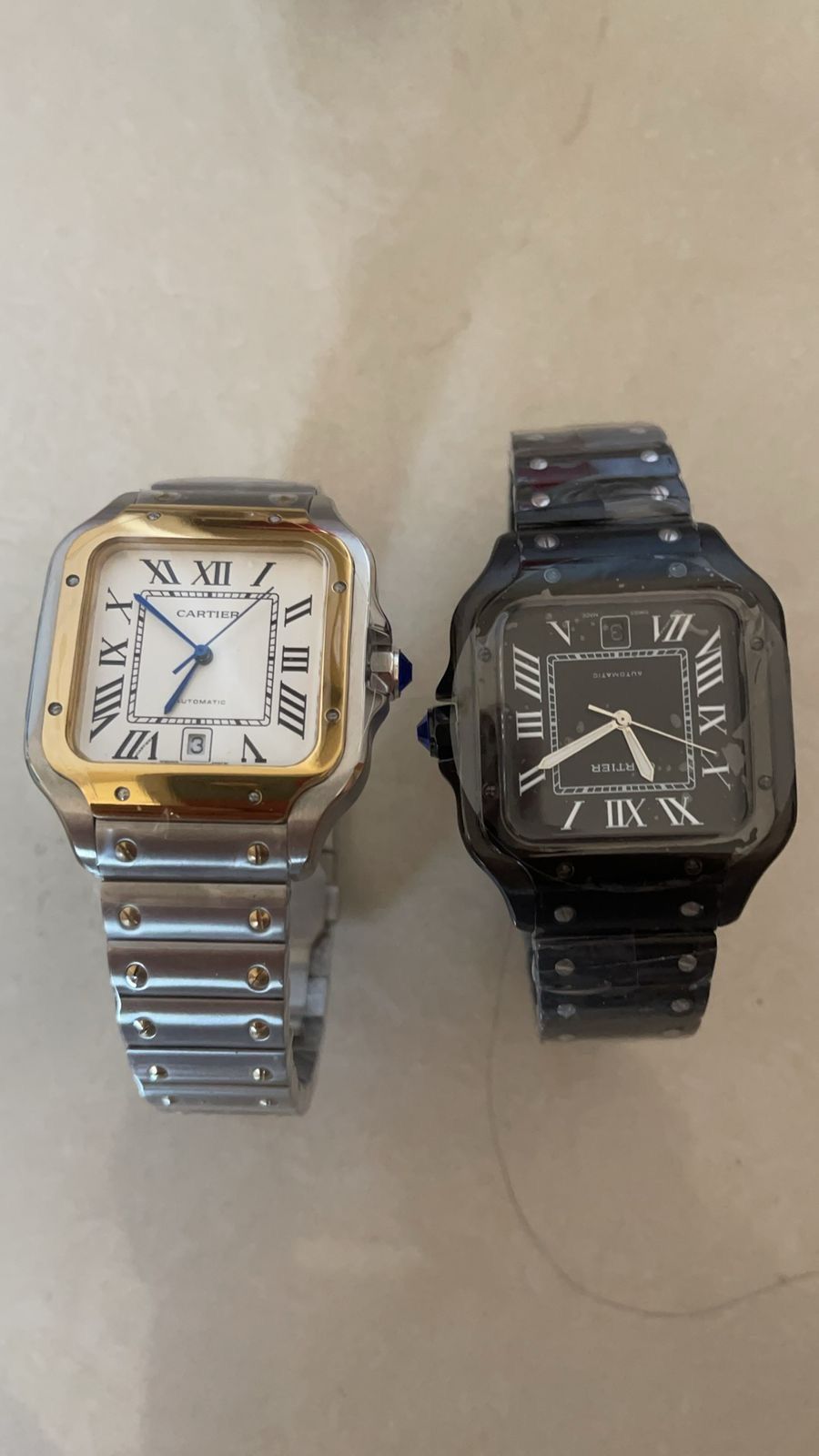 Cartier Acero Gold and Black