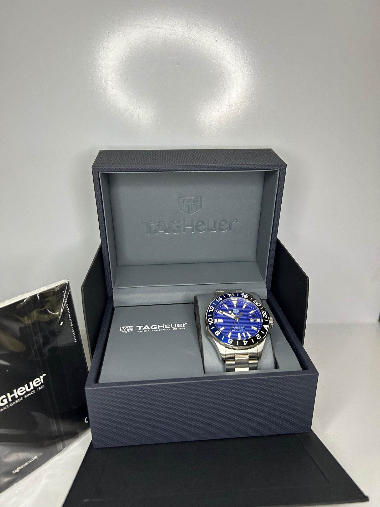 TAG Heuer Monaco Quartz Chronograph en azul y plata