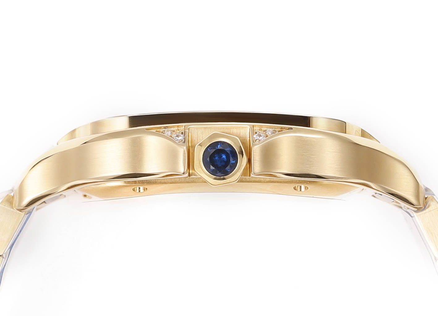 👑 Cartier Santos (versión pavé en oro)