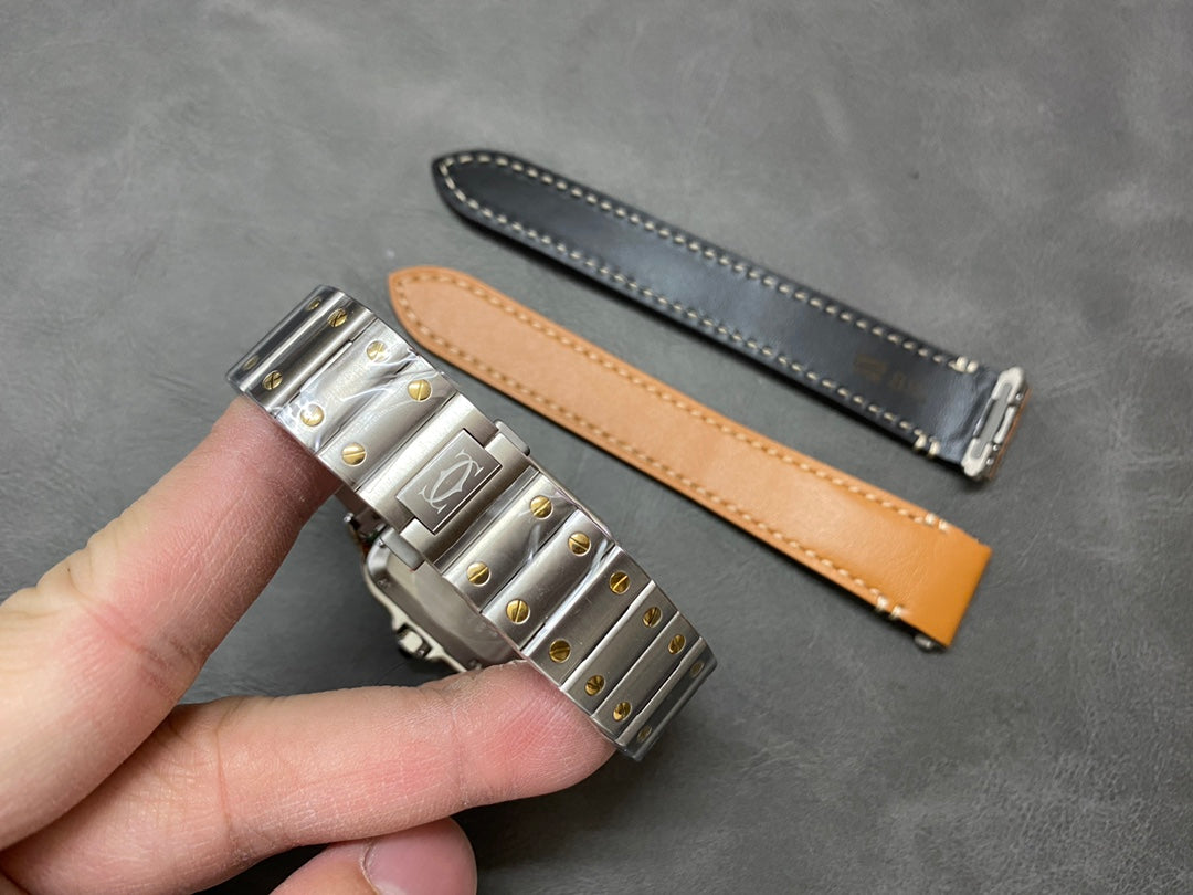🔥👑 Cartier Santos (bicolor acero & oro amarillo)