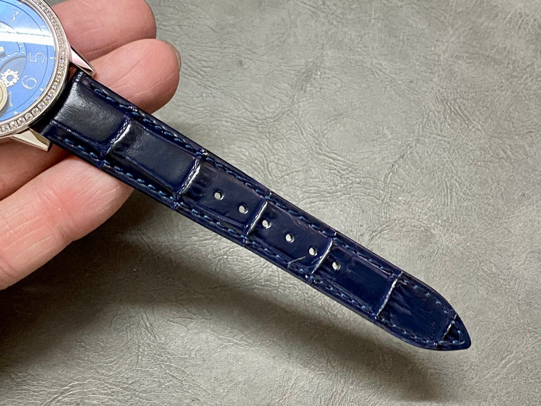 💙💎 Jaeger-LeCoultre Rendez-Vous Night & Day – Esfera azul con diamantes
