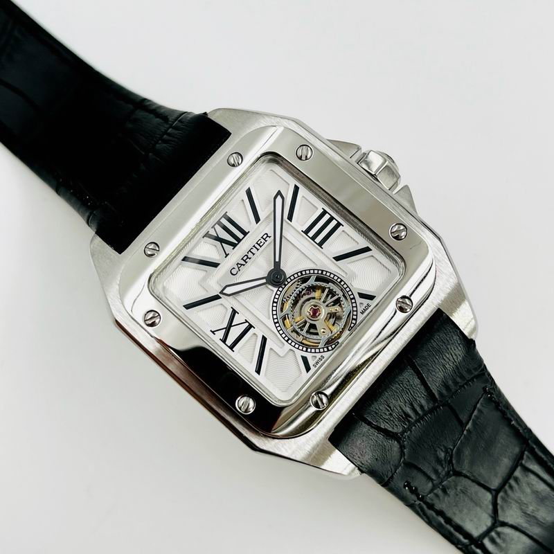 Cartier Santos Skeleton Tourbillon Ref W2020010