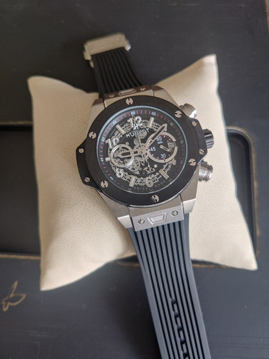 Hublot black and gray