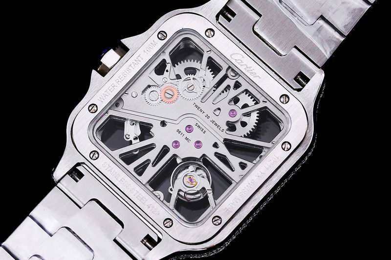 Cartier Santos de Cartier Skeleton Ref WHSA0015