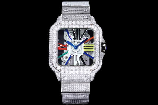 Cartier Santos de Cartier Skeleton Ref WHSA0015