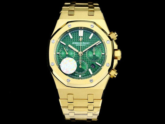 Audemars Piguet Royal Oak Chronograph – Oro Amarillo con Esfera Verde