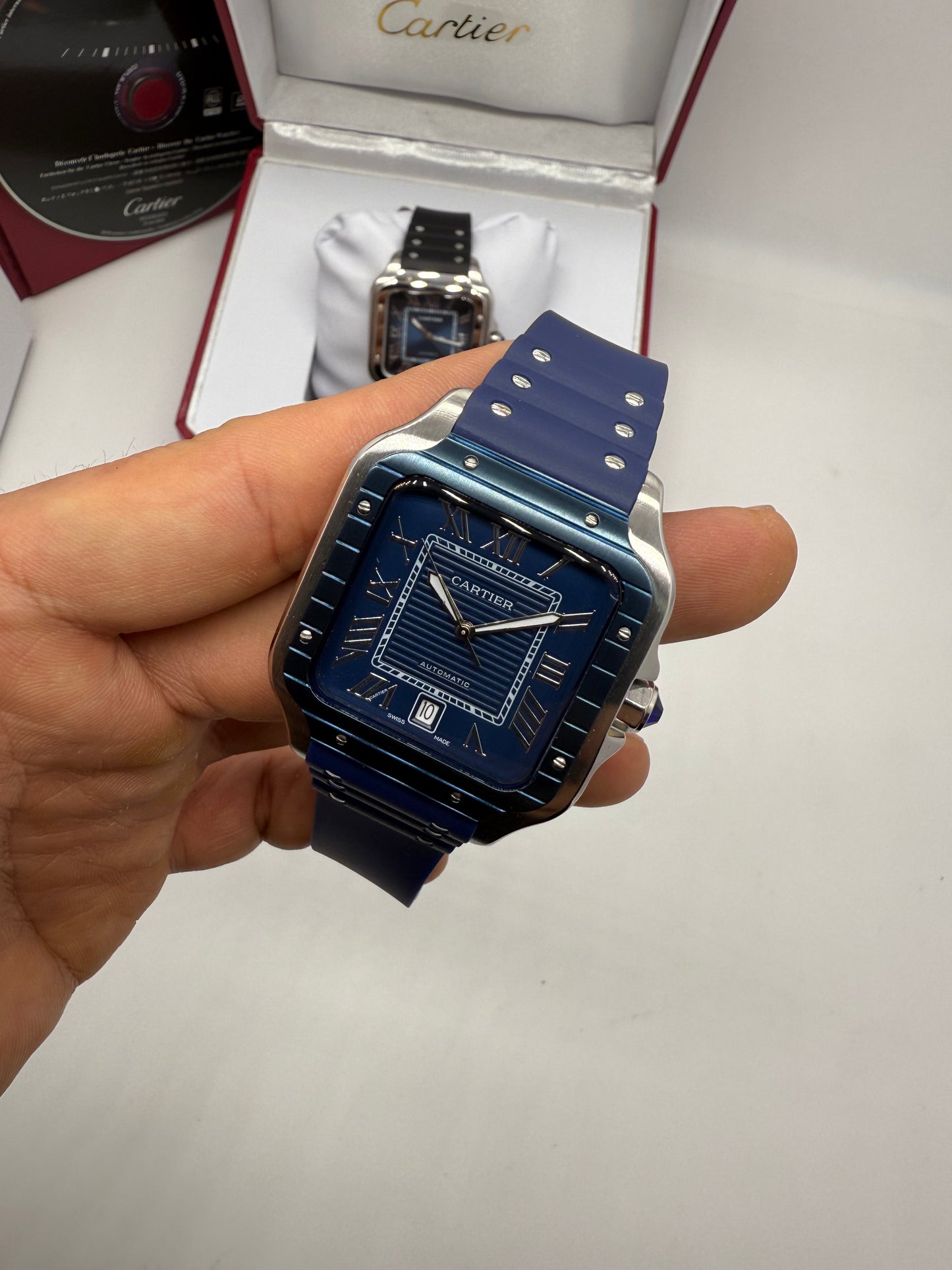 Cartier Santos de Cartier "Santos Blue"