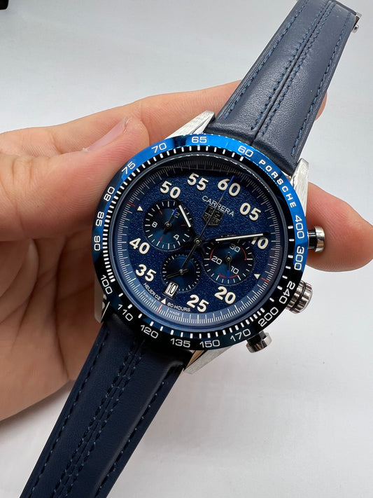 TAG Heuer Carrera Porsche Chronograph Edición Especial Azul.