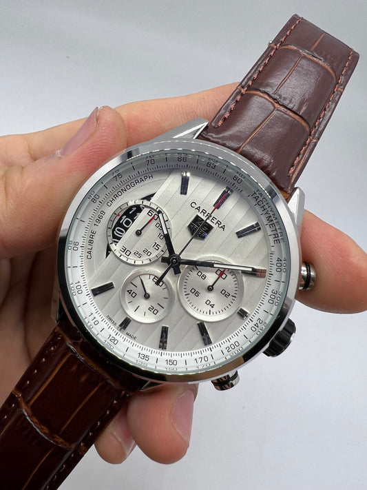 TAG Heuer Carrera Calibre 1969 Chronograph Silver Dial