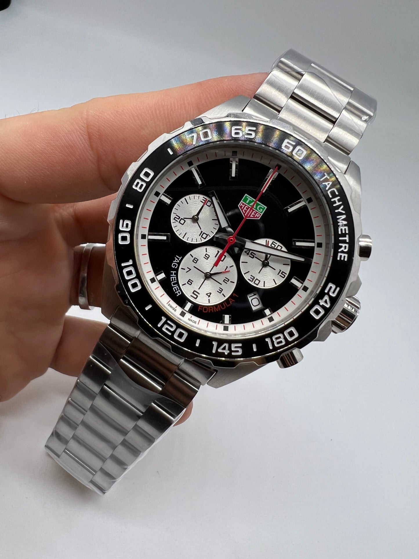 TAG Heuer Formula 1 Chronograph en negro y plata.