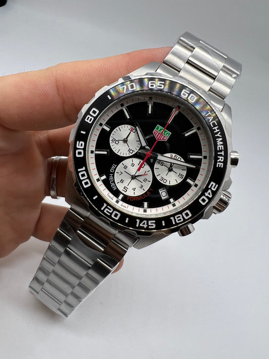 TAG Heuer Formula 1 Chronograph en negro y plata.