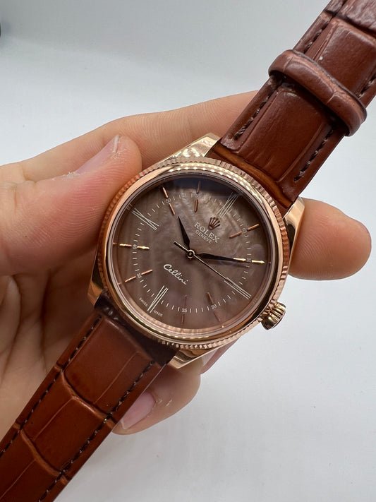 Rolex Cellini Time Brown Mother-of-pearl Dial