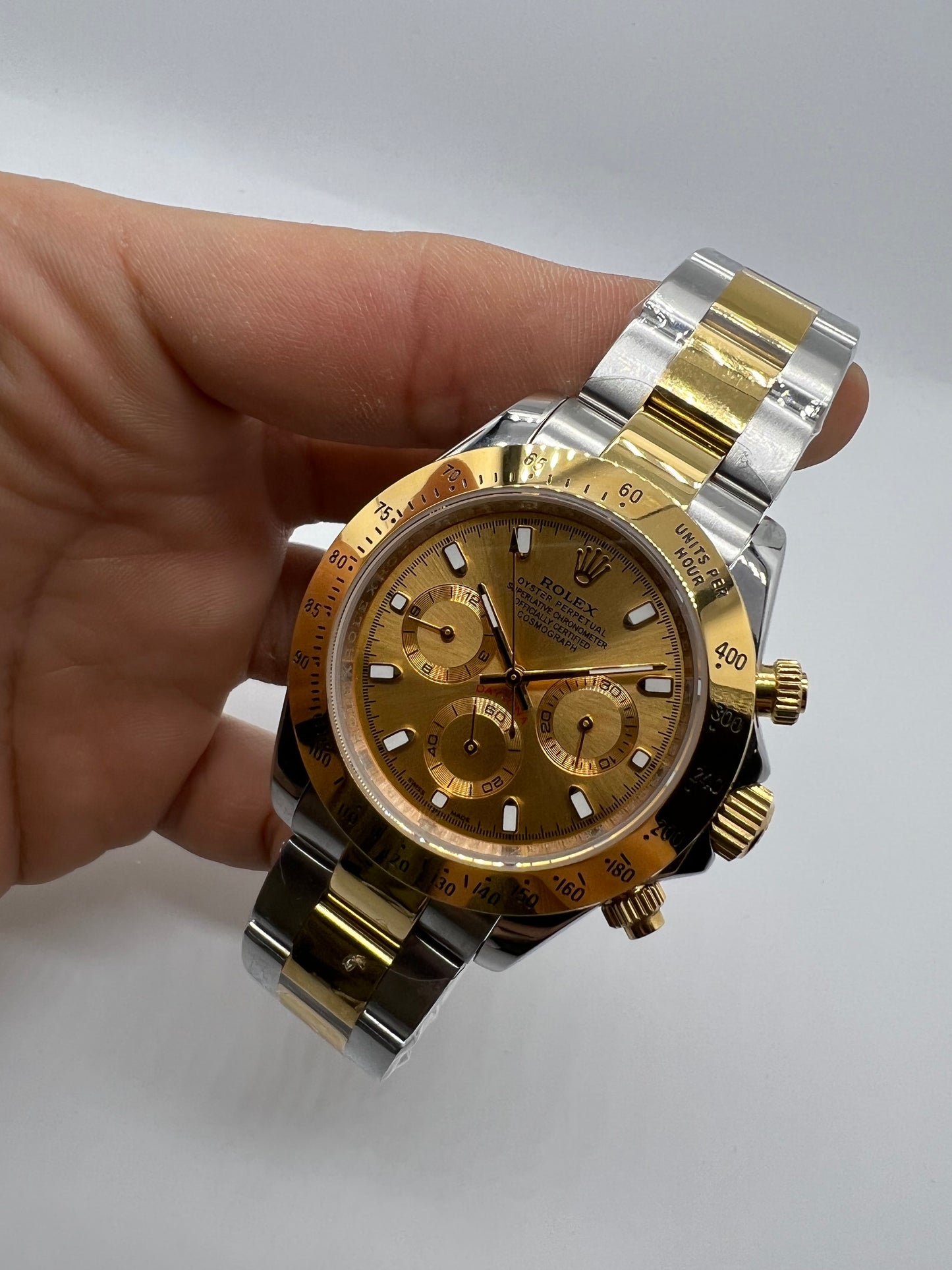 Rolex Oyster Perpetual Cosmograph Daytona Rolesor Yellow Sphere