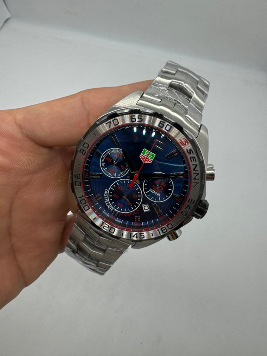 TAG Heuer Formula 1 Ayrton Senna Special Edition Blue & Red Racing