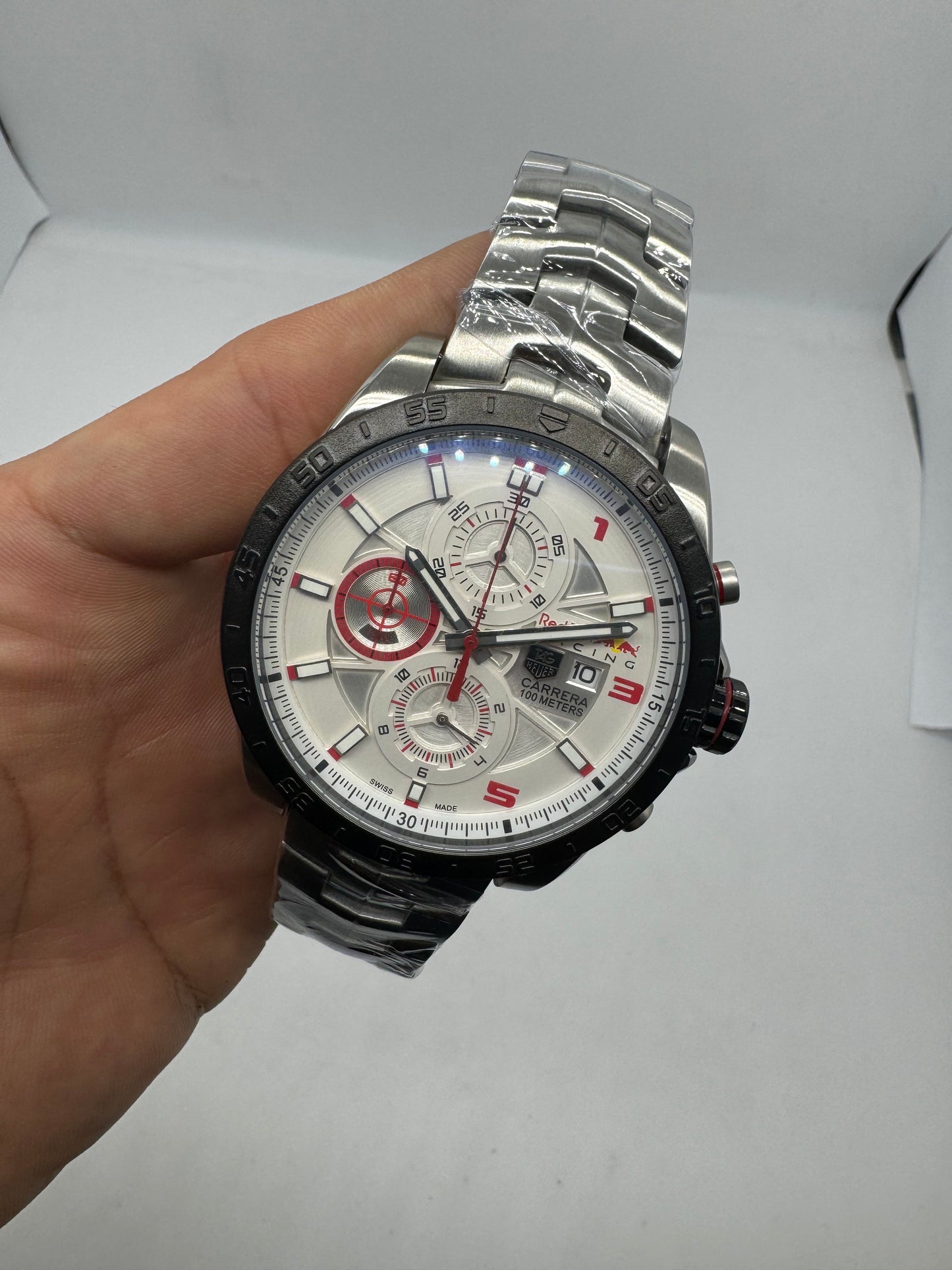 TAG Heuer Carrera Red Bull Racing Special Edition Silver Dial