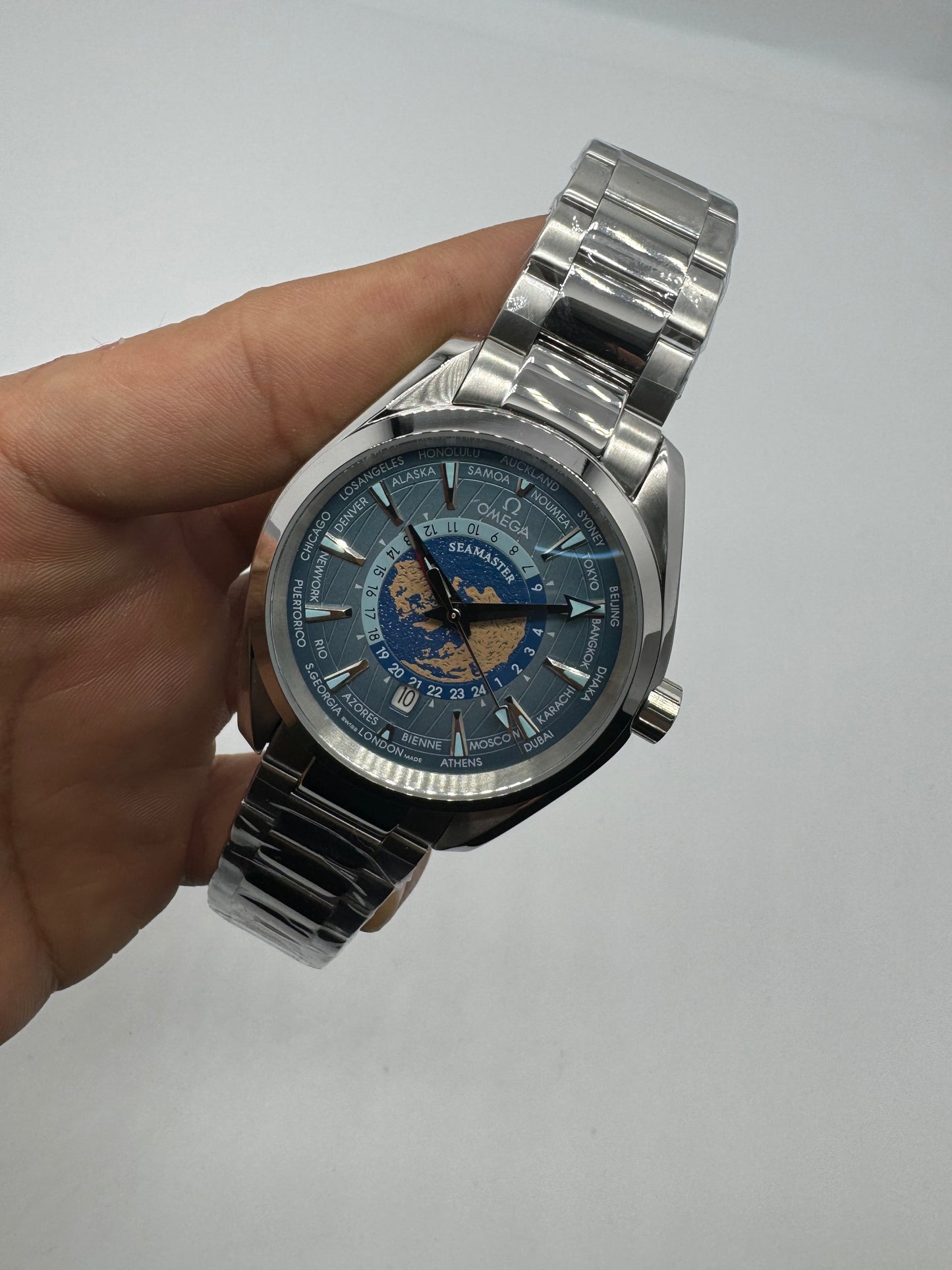 Omega Seamaster Aqua Terra Worldtimer Acero