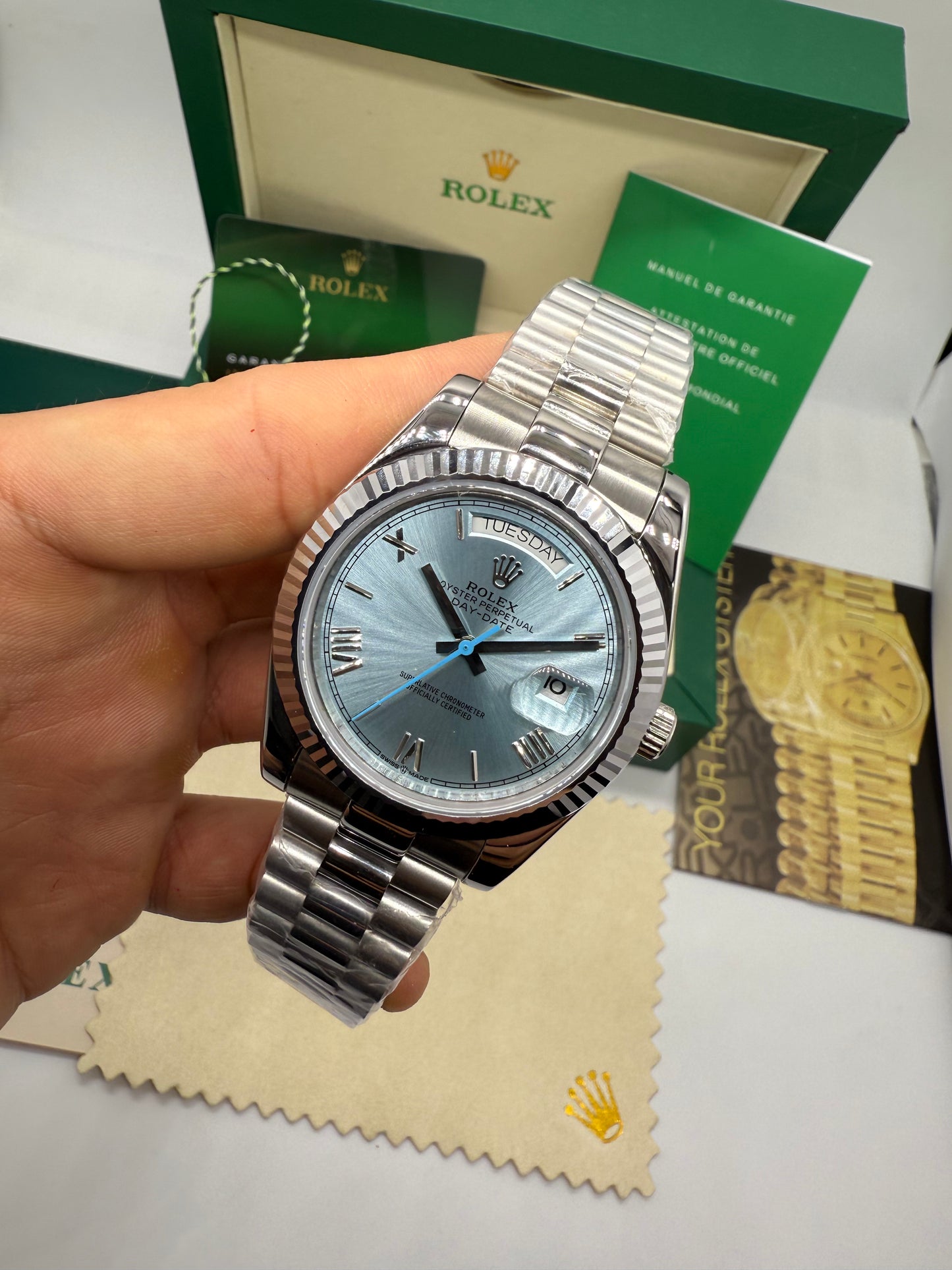 Rolex Day-Date 40 Ice Blue