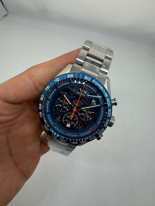 TAG Heuer Carrera Porsche Chronograph Azul Skeleton