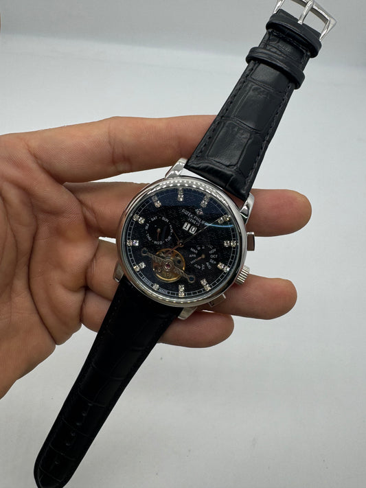 Patek Philippe Skeleton Tourbillon Indicador de diamantes