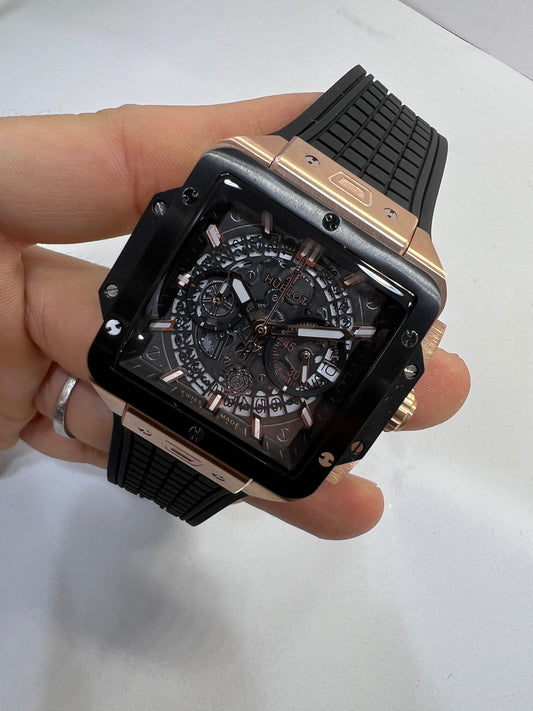 Hublot Square Bang Unic Black And Gold