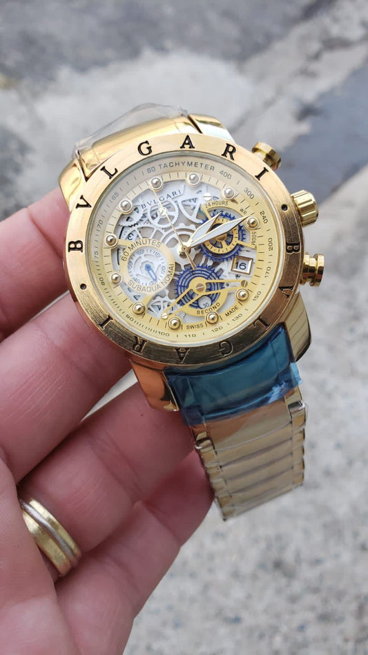 Bvlgari skeleton gold