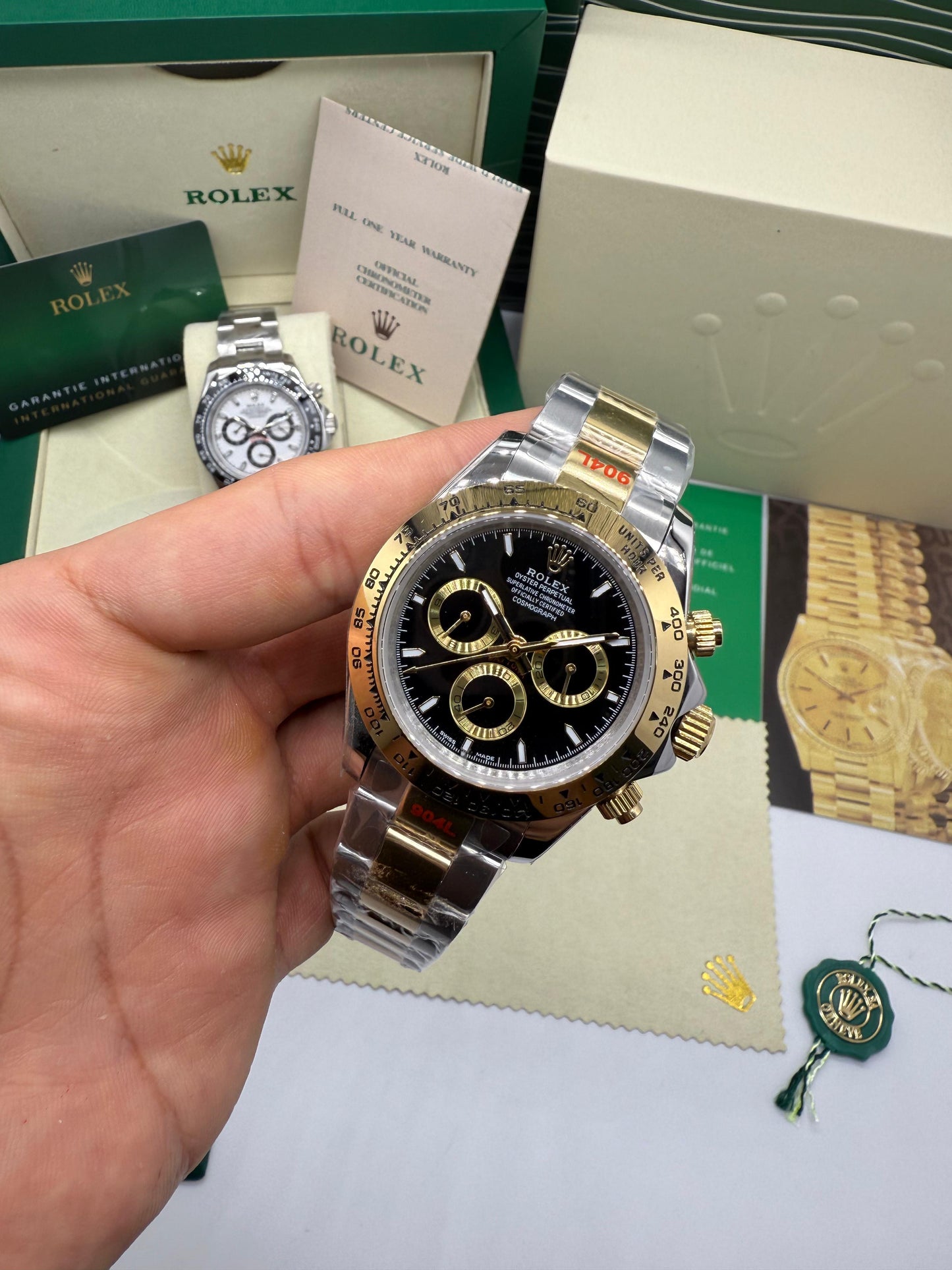 Rolex Daytona Black and Gold