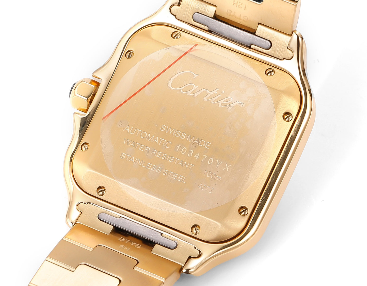 👑 Cartier Santos (versión pavé en oro)