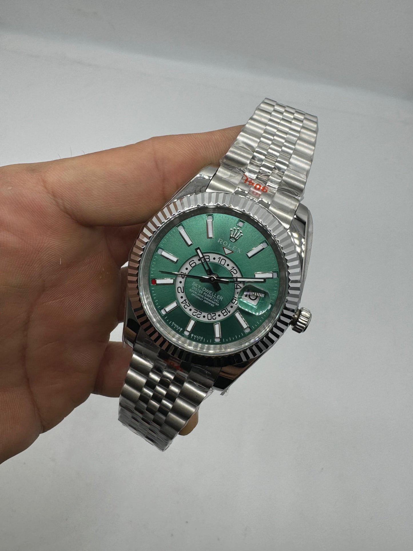 Rolex Sky-Dweller esfera verde