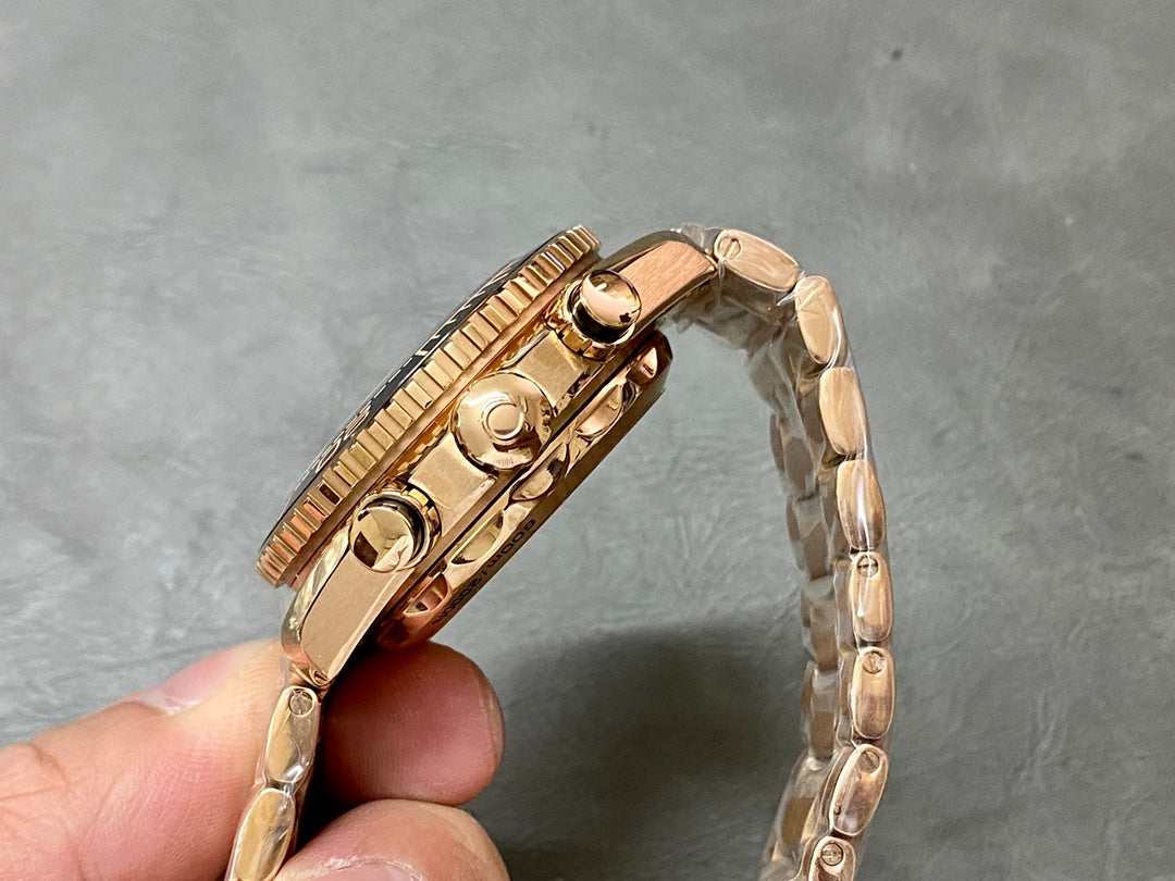 Omega Seamaster Planet Ocean Chronograph 600M 18K Sedna Gold Ref. 215.60.46.51.01.001