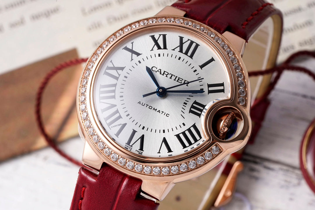 ❤️💎 Cartier Ballon Bleu (oro rosa con diamantes)