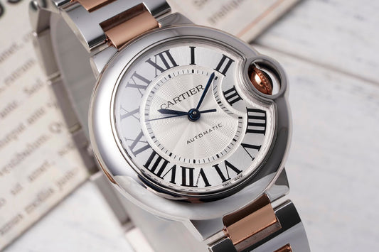 ⚪🌹 Cartier Ballon Bleu (acero & oro rosa)