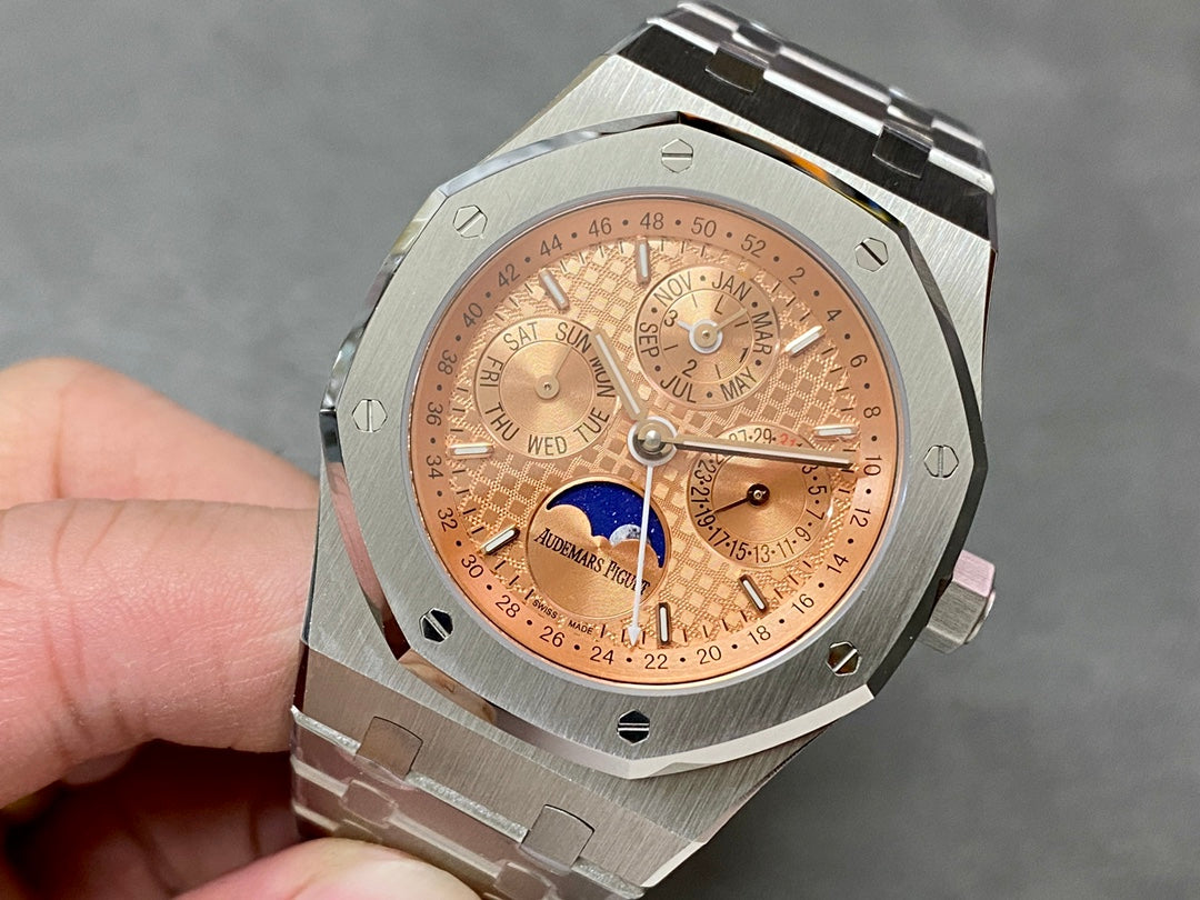 🕰️ Audemars Piguet Royal Oak Perpetual Calendar “Salmon” en Acero
