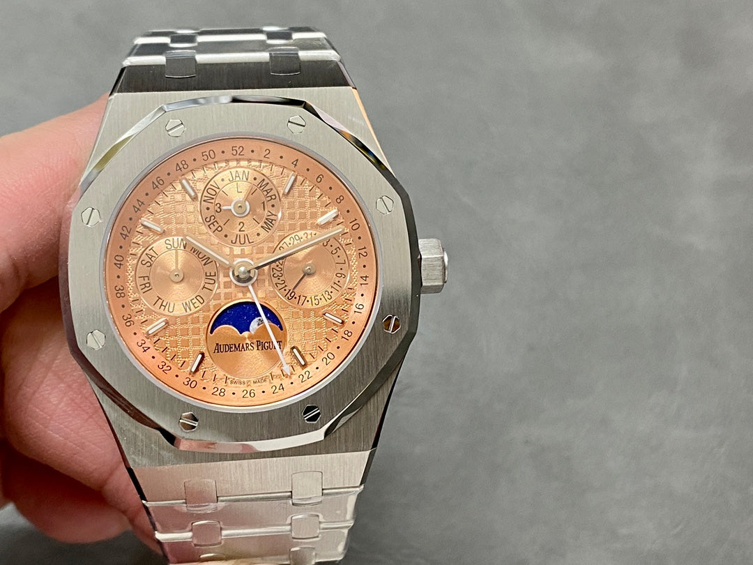🕰️ Audemars Piguet Royal Oak Perpetual Calendar “Salmon” en Acero