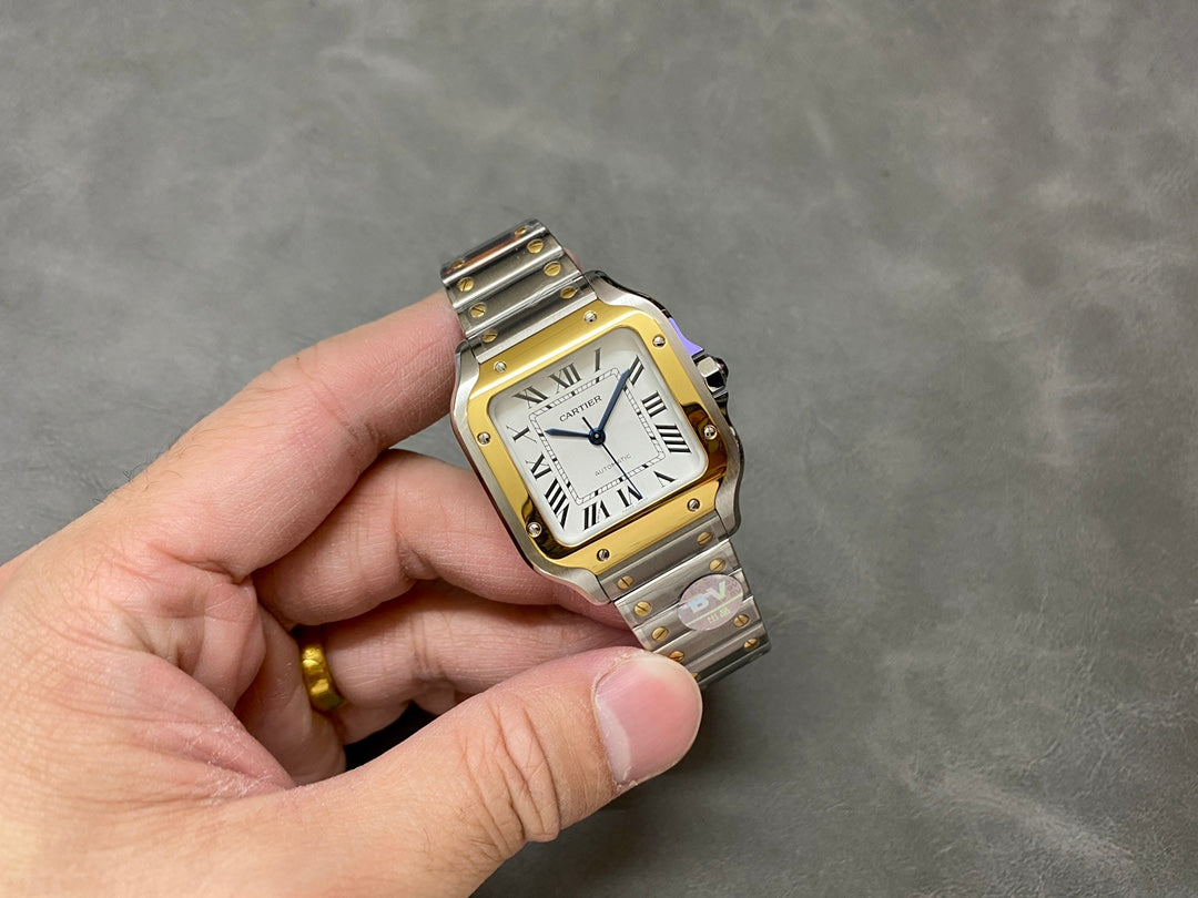 🔥👑 Cartier Santos (bicolor acero & oro amarillo)