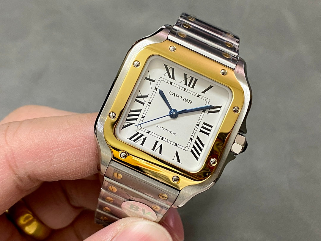 🔥👑 Cartier Santos (bicolor acero & oro amarillo)