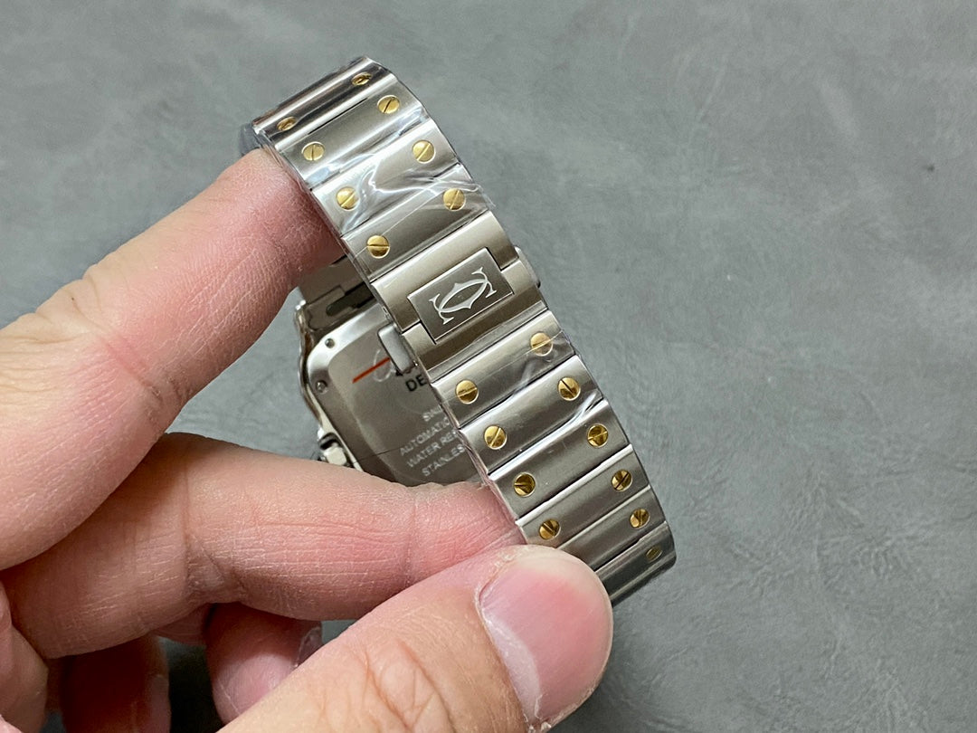 🔥👑 Cartier Santos (bicolor acero & oro amarillo)