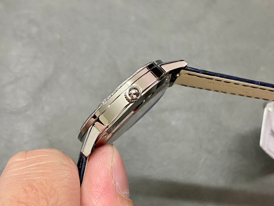 💙💎 Jaeger-LeCoultre Rendez-Vous Night & Day – Esfera azul con diamantes
