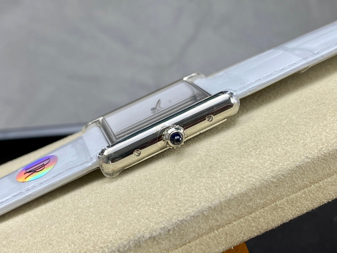 ⌚ Cartier Tank Must (esfera blanca minimalista)
