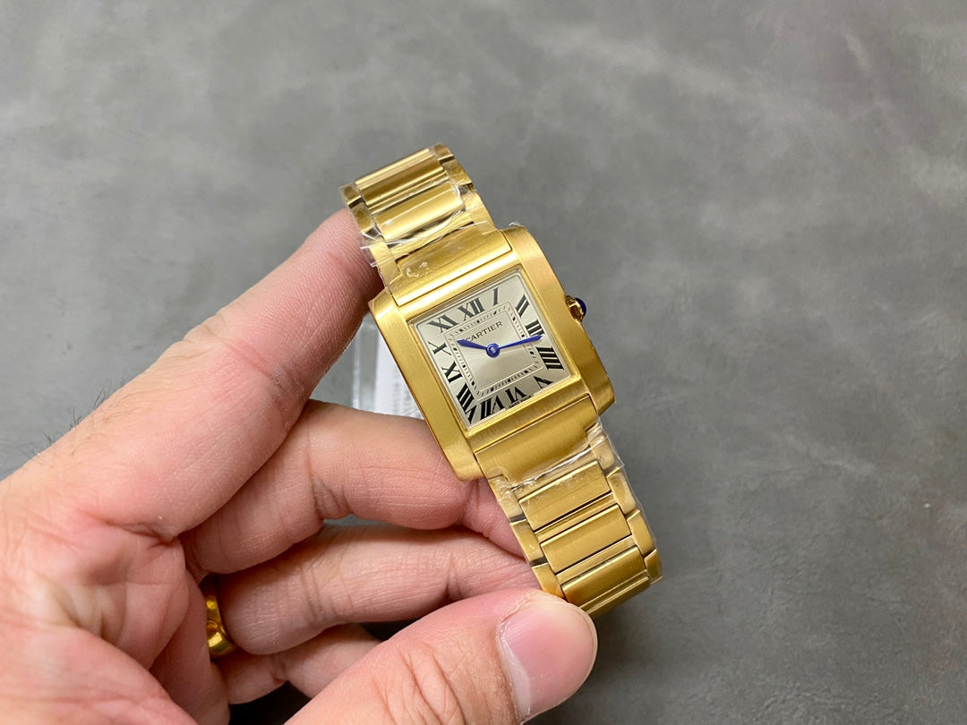 Cartier Tank Française Small Model (oro amarillo 18k)
