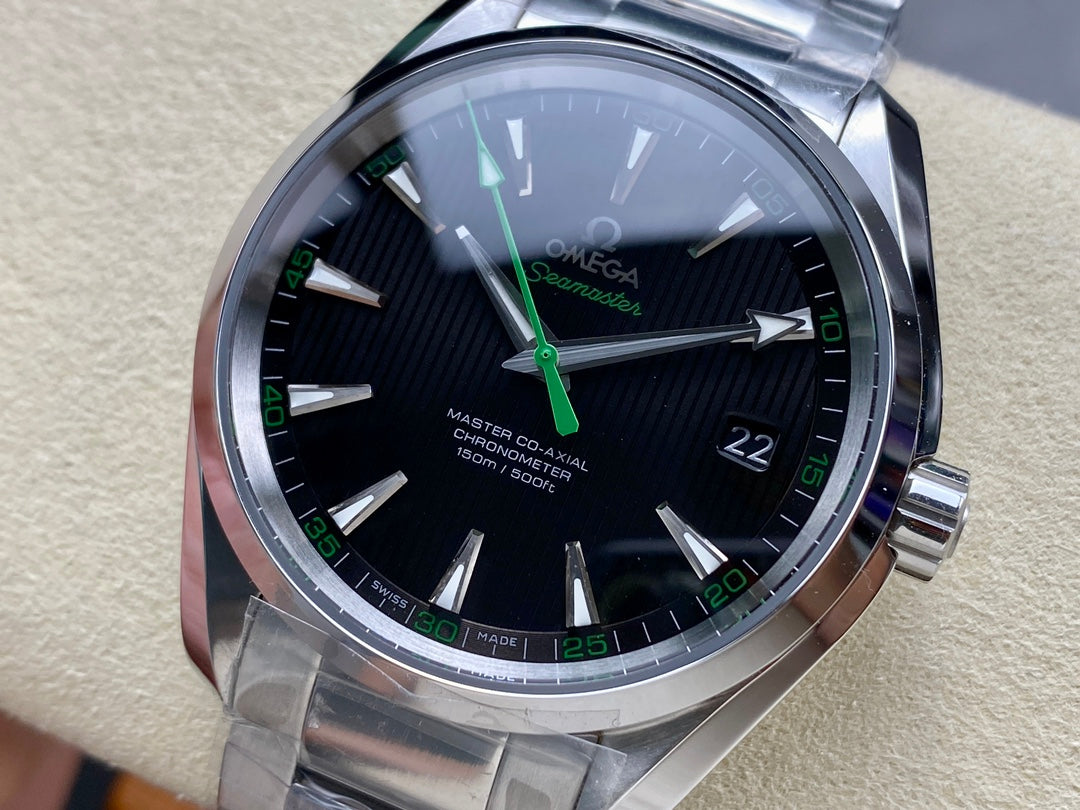 🟢 Omega Seamaster Aqua Terra (Green Accents)