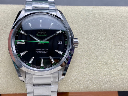 🟢 Omega Seamaster Aqua Terra (Green Accents)