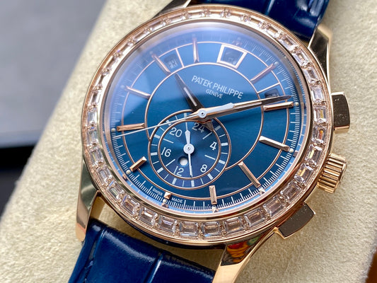 Patek Philippe Chronograph Ref. 5930R-010 (World Time Chronograph, versión engastada personalizada)