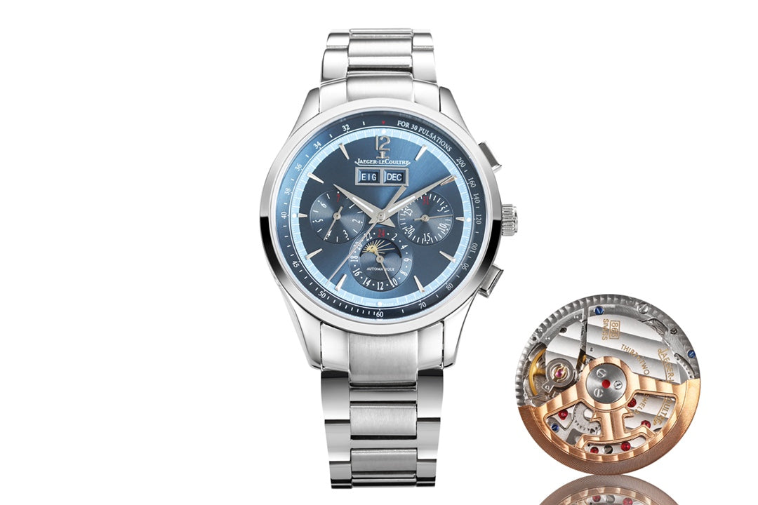 🔵⚙️ Jaeger-LeCoultre Master Control Chronograph Calendar – versión acero con brazalete