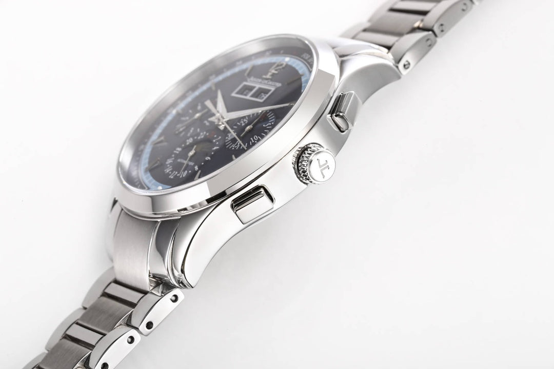 🔵⚙️ Jaeger-LeCoultre Master Control Chronograph Calendar – versión acero con brazalete