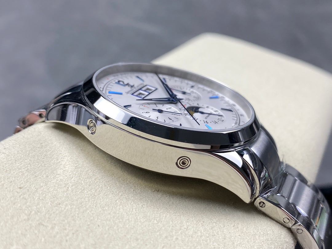🕰️🌙 Jaeger-LeCoultre Master Control Chronograph Calendar (acero, esfera plateada)